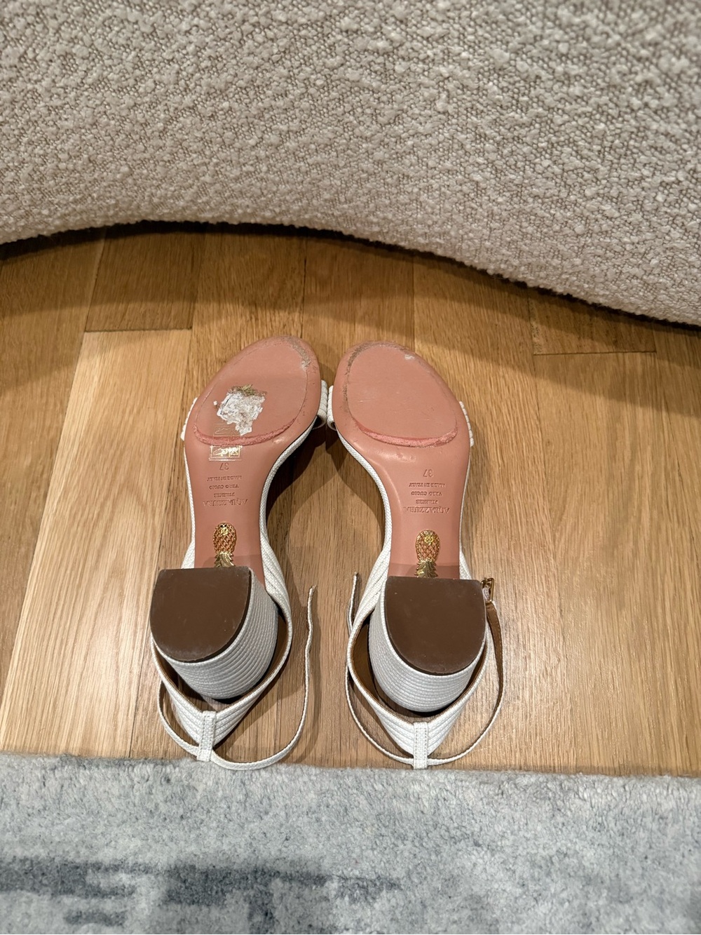 Aquazzura Raffia Sundance Block Heel - Picture 4 of 4